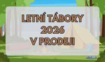 Letní tábory 2026 v prodeji!